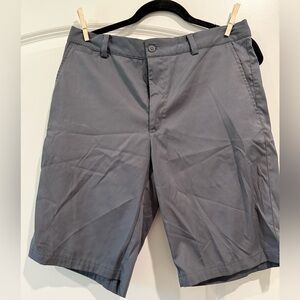 Nike Gray Flat Front Shorts Casual Style